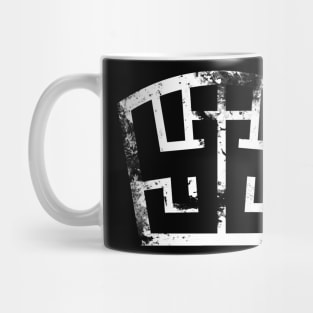 SOLDIER symbol white grunge Mug